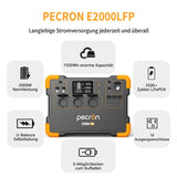 pecron Tragbare Powerstation E2000LFP,1920Wh LiFeP04-Batterie mit 2000W AC Ausgängen Stromgenerator für Reise/Camping/Outdoors/Emergency