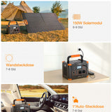 GRECELL Powerstation 1000W, 999Wh Solargenerator, Mobiler Stromspeicher mit AC/DC/USB, Power Station Solar für Camping, Outdoor, Notstrom Notfälle, (T-1000)