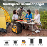 maXpeedingrods Stromgenerator Inverter 3500W Generator Gas Leise mit Elektrostarter Fernbedienung Stromerzeuger LPG Benzin Digitaler Leicht als Notstromaggregat für Camping Garage Reise Outdoor