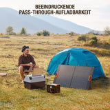 Tragbare Powerstation 500W (Spitze 1000W), 519Wh Solargenerator für den Außenbereich Backup Batterie Pack mit 2 230V AC Ausgängen, 10-Port Powerhouse für RV Camping Angeln Road Trip Home Notfall