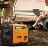 maXpeedingrods Inverter Stromerzeuger 3300W Stromgenerator Benzin Superleise 4 Takt mit USB und 230V Steckdosen Leicht als Notstromaggregat Backup Stromausfälle für Camping Wohnwagen Garage Baustelle